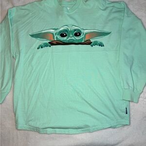 Disneys Mandalorian Spirit jersey featuring baby Yoda